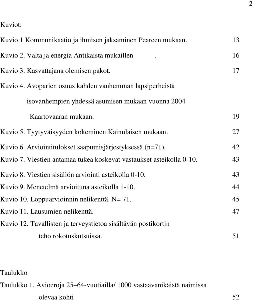 Arviointitulokset saapumisjärjestyksessä (n=71). 42 Kuvio 7. Viestien antamaa tukea koskevat vastaukset asteikolla 0-10. 43 Kuvio 8. Viestien sisällön arviointi asteikolla 0-10. 43 Kuvio 9.