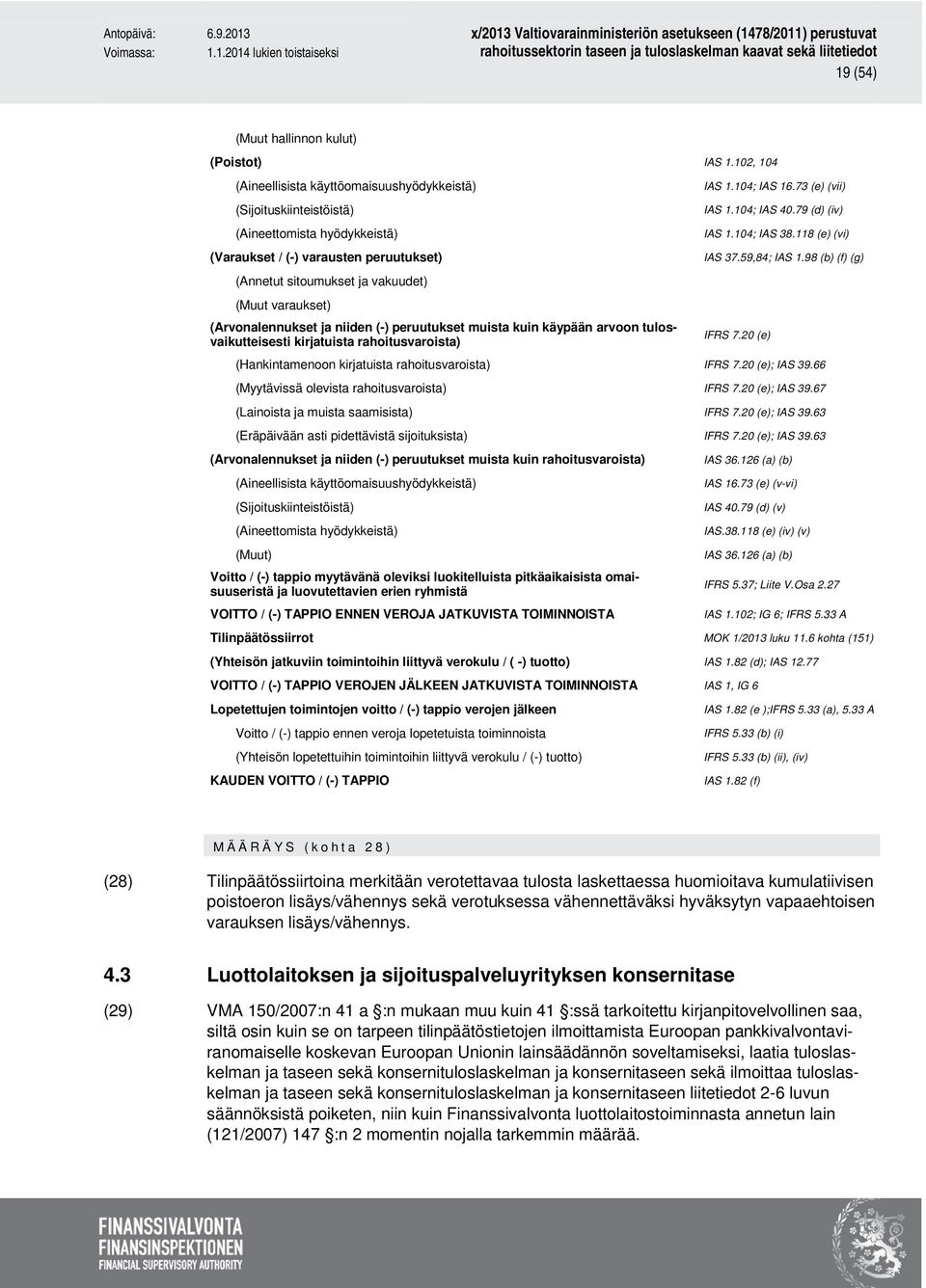 (Arvonalennukset ja niiden (-) peruutukset muista kuin käypään arvoon tulosvaikutteisesti kirjatuista rahoitusvaroista) IAS 1.104; IAS 16.73 (e) (vii) IAS 1.104; IAS 40.79 (d) (iv) IAS 1.104; IAS 38.