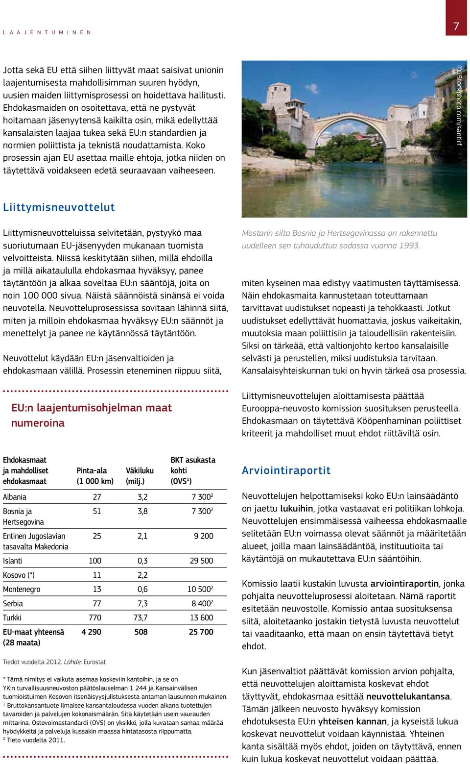 Koko prosessin ajan EU asettaa maille ehtoja, jotka niiden on täytettävä voidakseen edetä seuraavaan vaiheeseen. istockphoto.