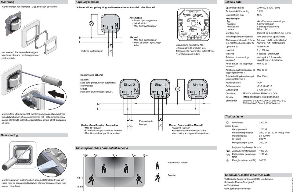 lave. lave 2 utomatisk Extern tryckknapp som extra funktion ax 0st tryckknappar anuell ax 0st tryckknappar inst en extern tryckknapp krävs lave : anslutning Fas (230V C).