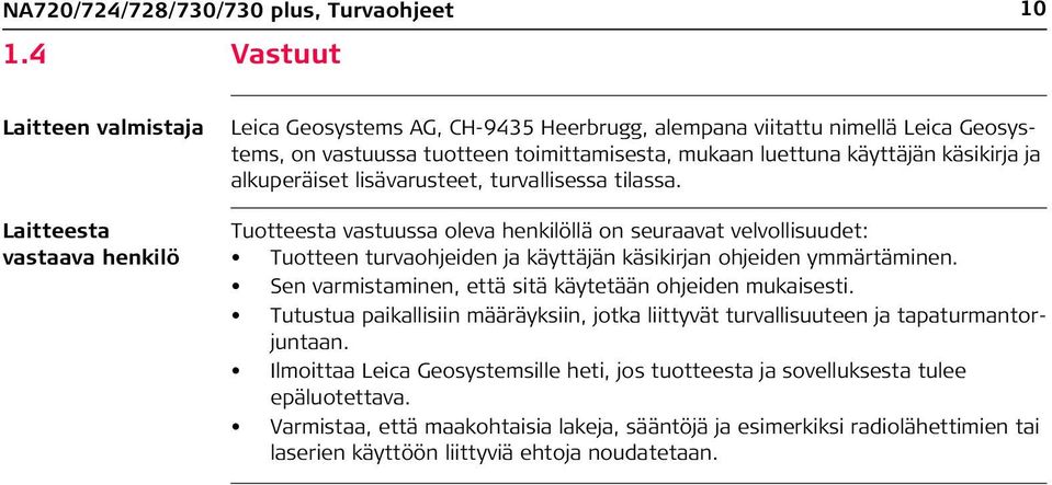 käyttäjän käsikirja ja alkuperäiset lisävarusteet, turvallisessa tilassa.