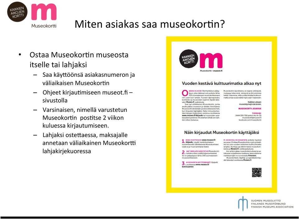 väliaikaisen Museokor:n Ohjeet kirjau:miseen museot.