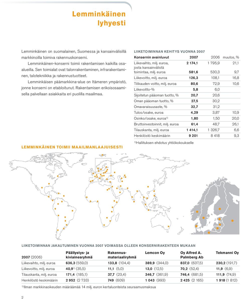 Rakentamisen erikoisosaamisella palvellaan asiakkaita eri puolilla maailmaa.