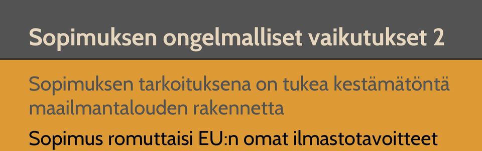 kestämätöntä maailmantalouden