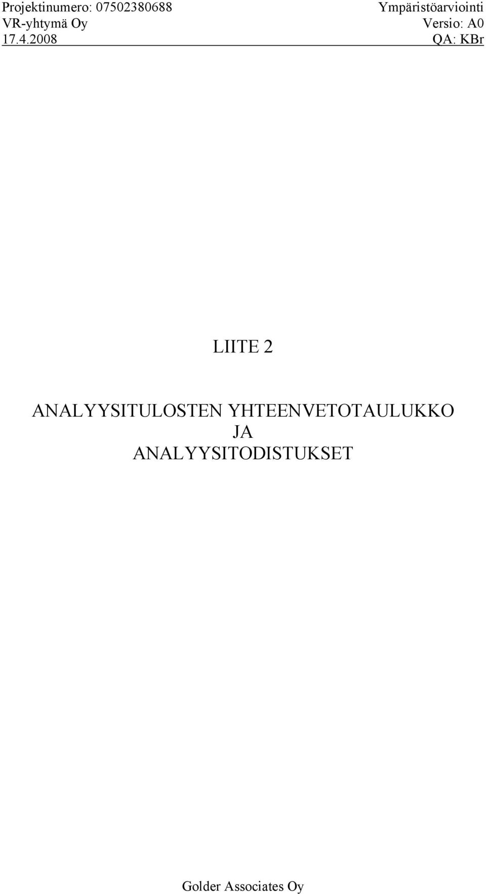 ANALYYSITULOSTEN