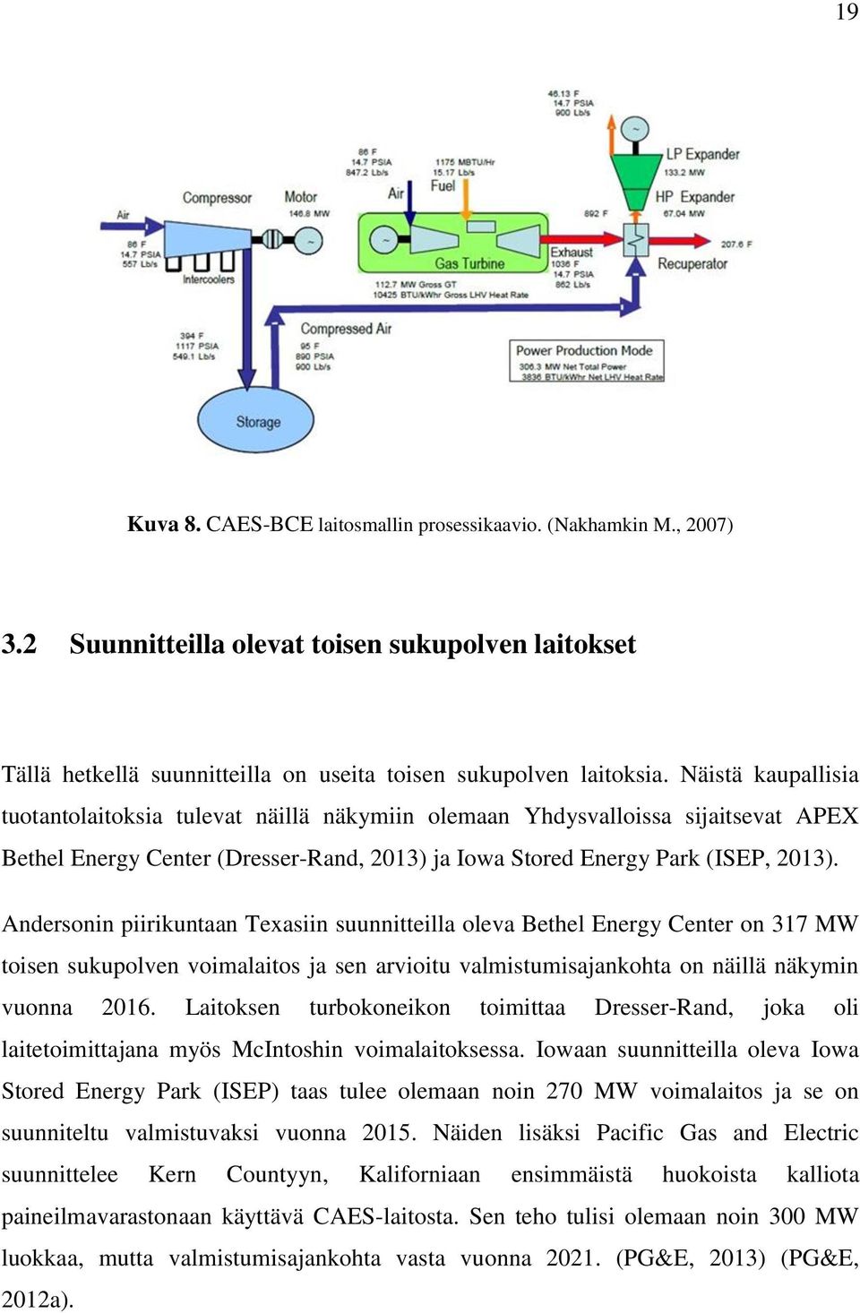 Andersonin piirikuntaan Texasiin suunnitteilla oleva Bethel Energy Center on 317 MW toisen sukupolven voimalaitos ja sen arvioitu valmistumisajankohta on näillä näkymin vuonna 2016.