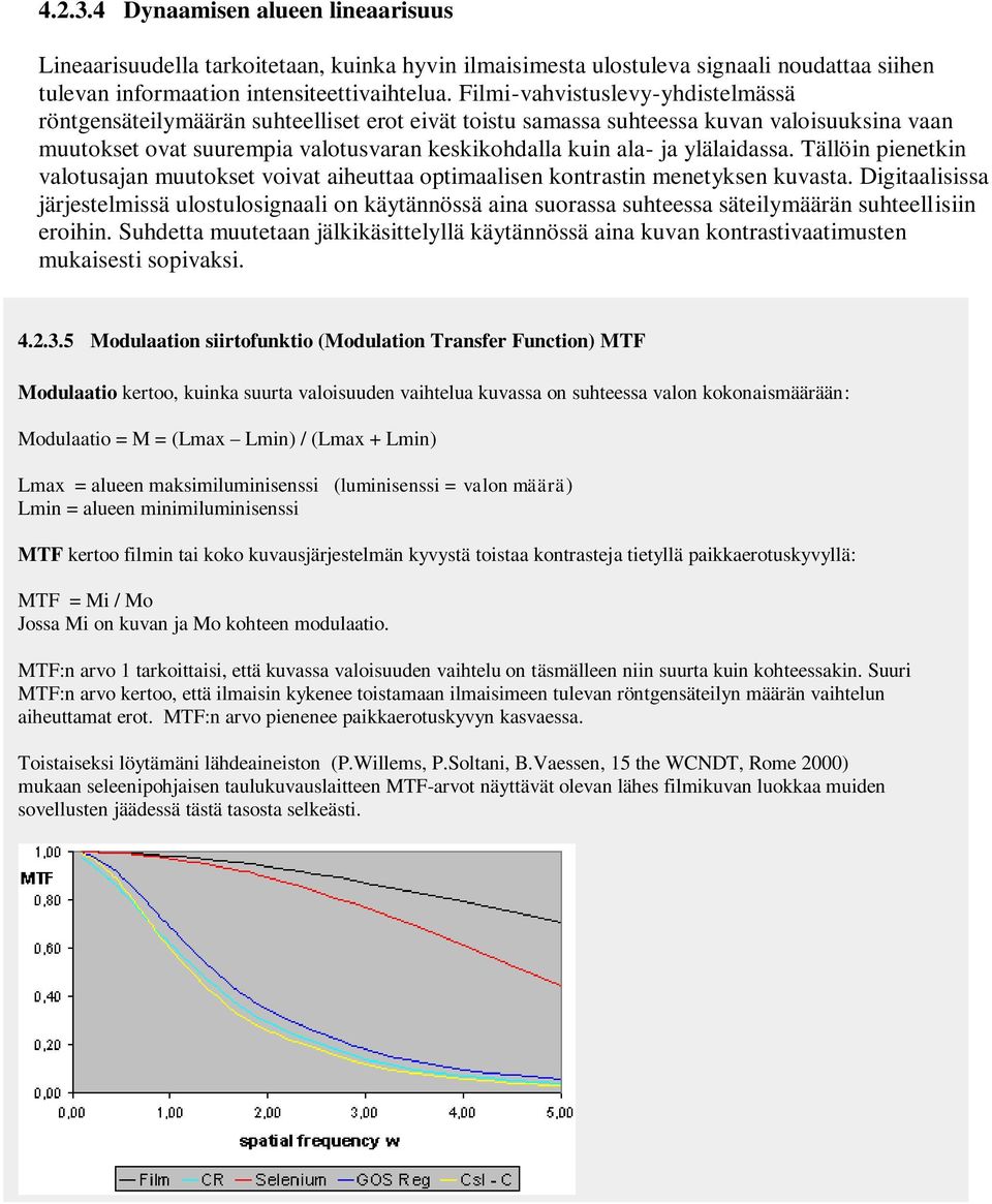 ylälaidassa. Tällöin pienetkin valotusajan muutokset voivat aiheuttaa optimaalisen kontrastin menetyksen kuvasta.