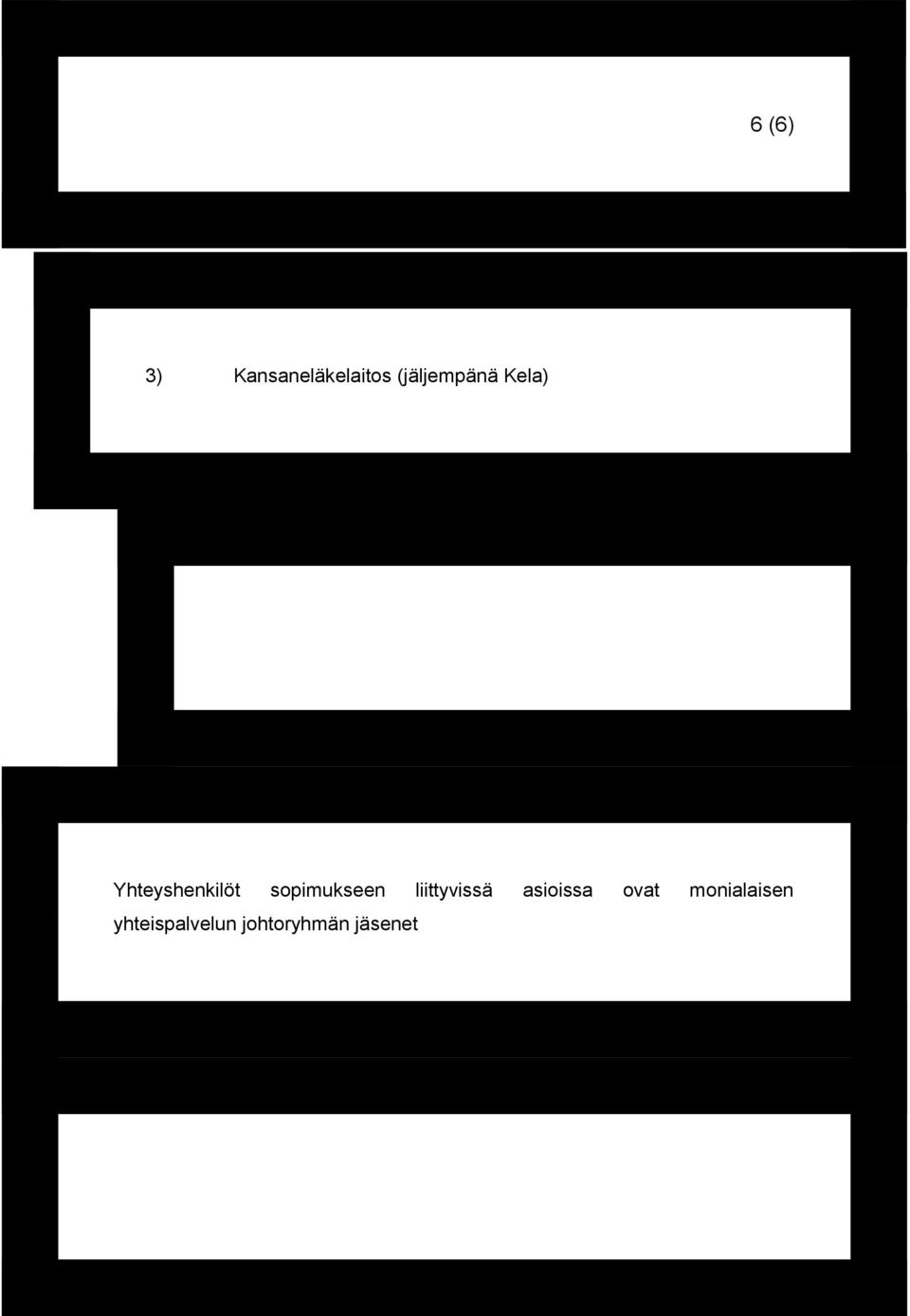 sopimukseen liittyvissä asioissa