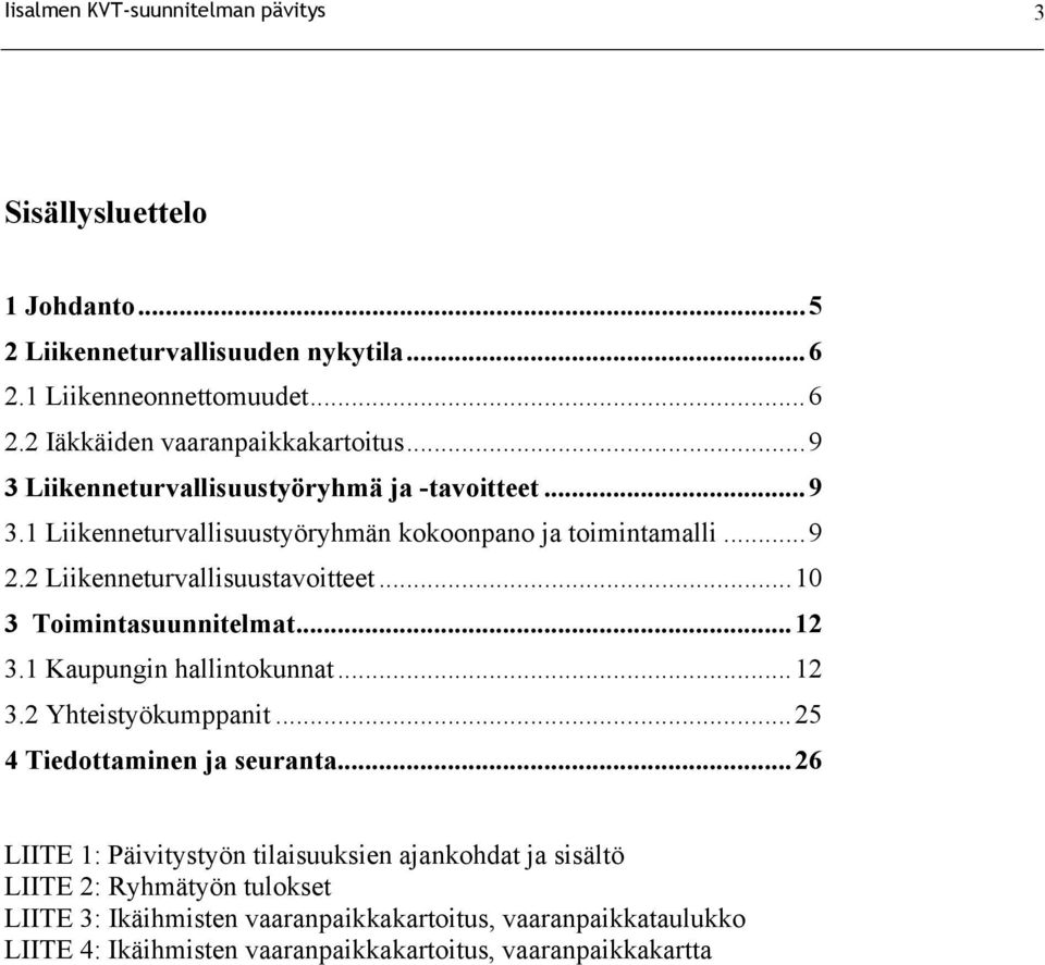 1 Kaupungin hallintokunnat...12 3.2 Yhteistyökumppanit...25 4 Tiedottaminen ja seuranta.