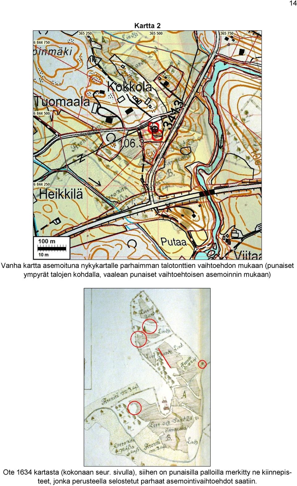 mukaan) Ote 1634 kartasta (kokonaan seur.
