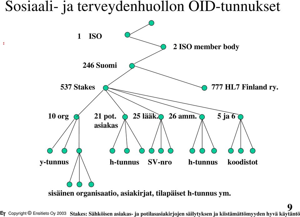 5 ja 6 y-tunnus h-tunnus SV-nro h-tunnus koodistot sisäinen organisaatio, asiakirjat,