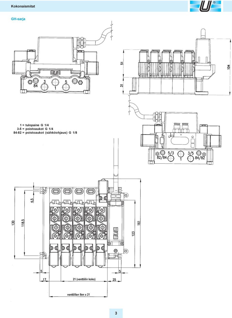 poistoaukot G 1/4 84-82 =