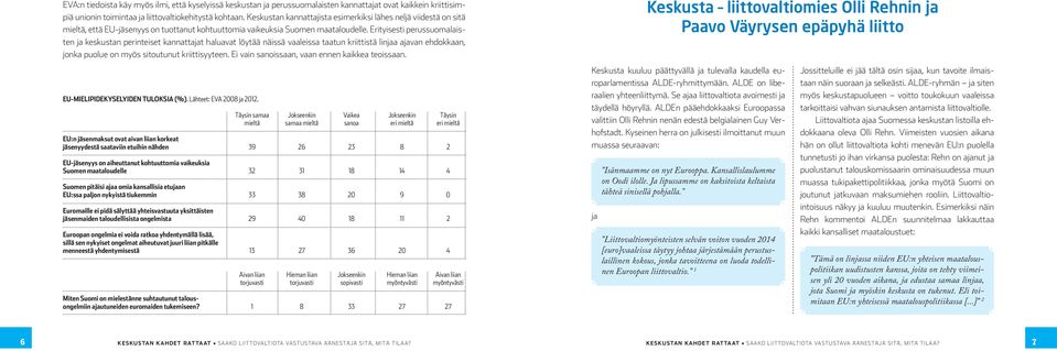 Erityisesti perussuomalaisten ja keskustan perinteiset kannattajat haluavat löytää näissä vaaleissa taatun kriittistä linjaa ajavan ehdokkaan, jonka puolue on myös sitoutunut kriittisyyteen.