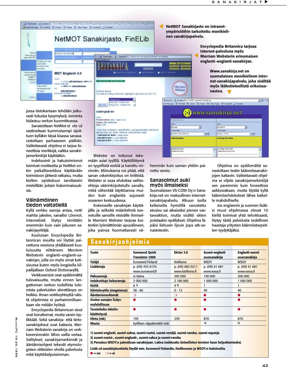 . Www.sanakirja.net on suomalainen monikielinen internet-sanakirjapalvelu, joka sisältää myös lääketieteellistä erikoissanastoa.