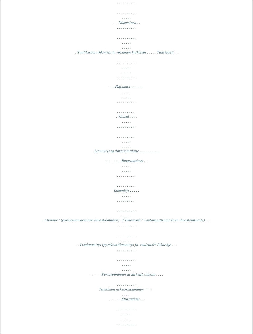 Climatronic* (automaattisäätöinen ilmastointilaite).