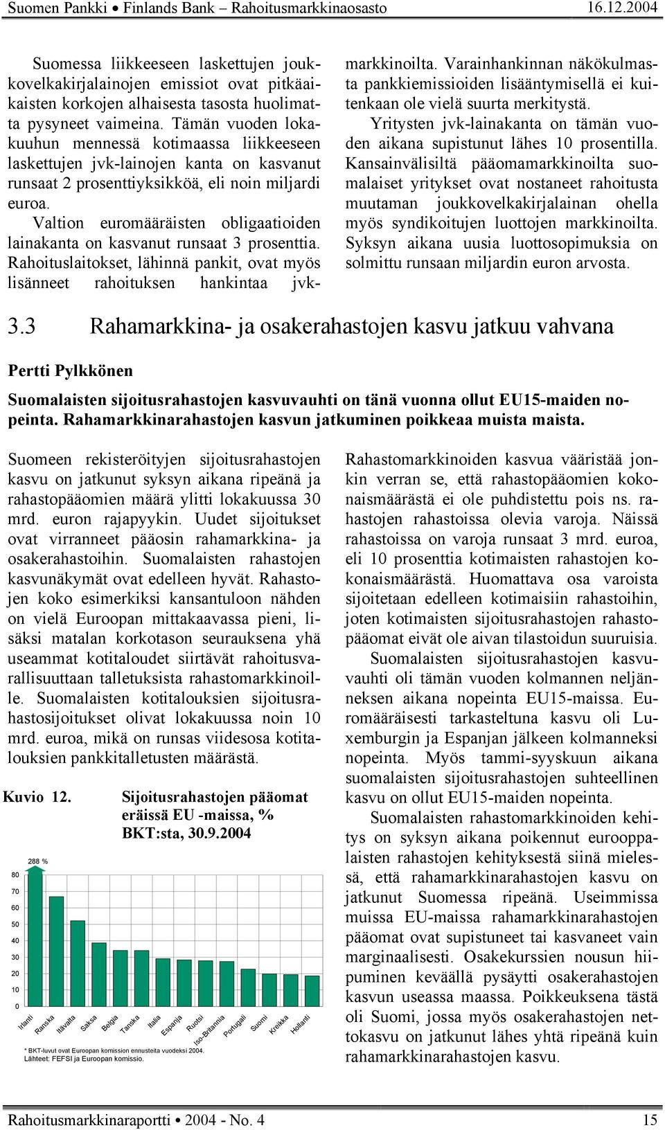 Tämän vuoden lokakuuhun mennessä kotimaassa liikkeeseen laskettujen jvk-lainojen kanta on kasvanut runsaat 2 prosenttiyksikköä, eli noin miljardi euroa.