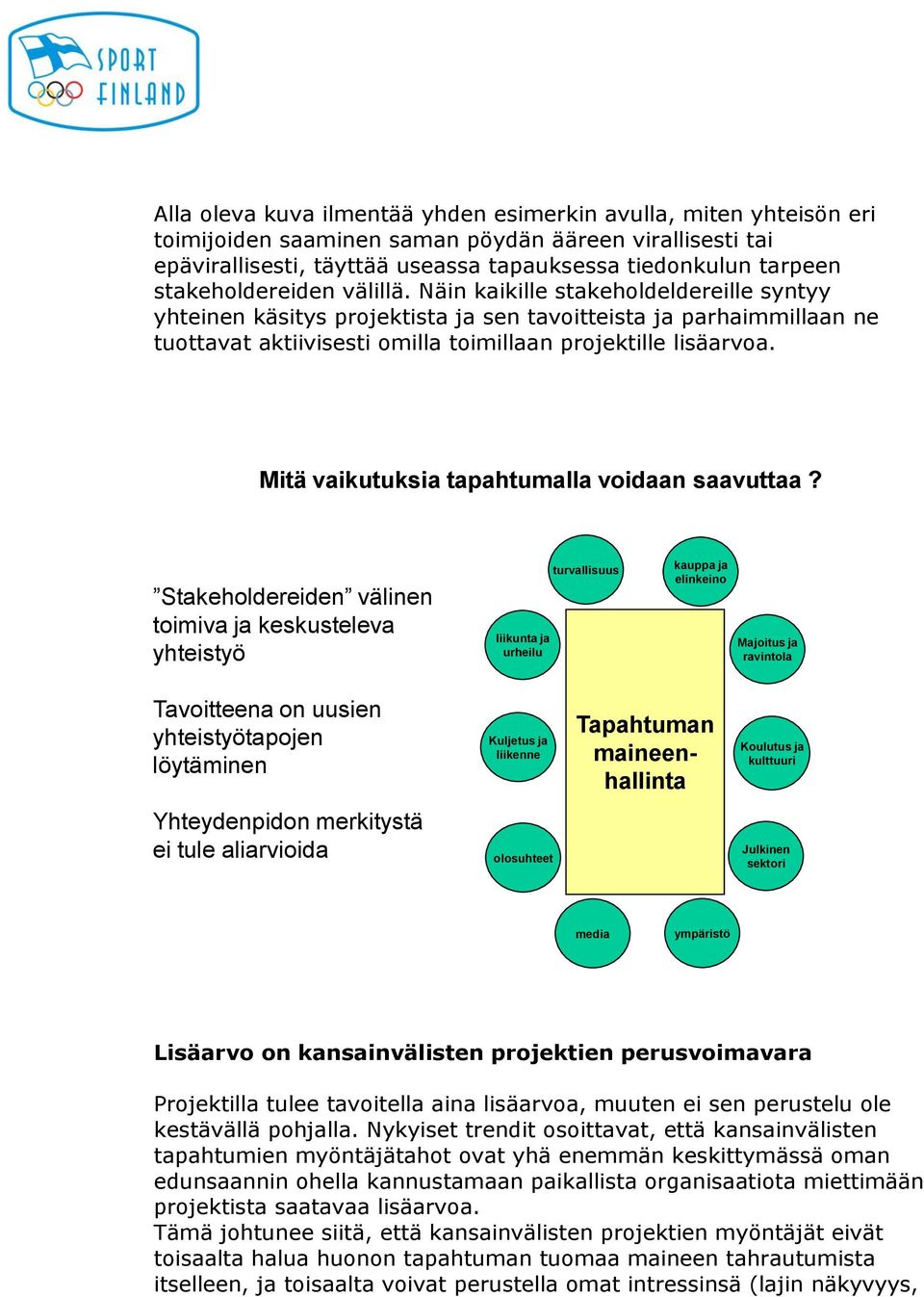 Mitä vaikutuksia tapahtumalla voidaan saavuttaa?