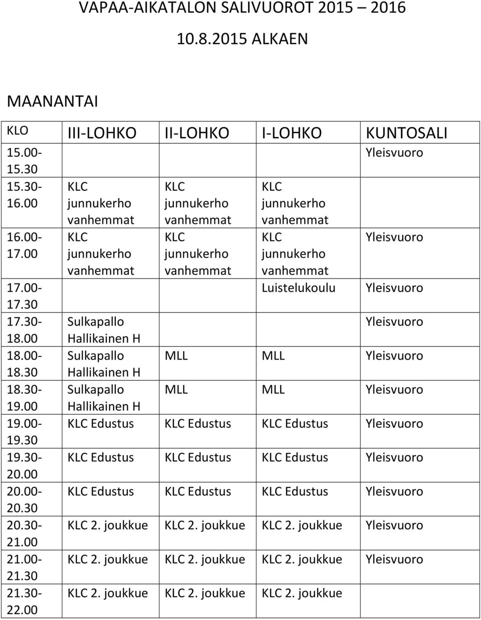 Sulkapallo MLL MLL Hallikainen H Edustus Edustus Edustus Edustus Edustus Edustus Edustus