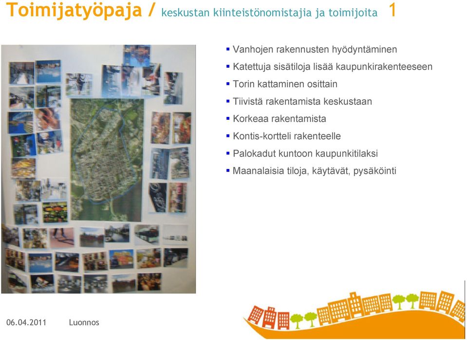 osittain Tiivistä rakentamista keskustaan Korkeaa rakentamista Kontis-kortteli