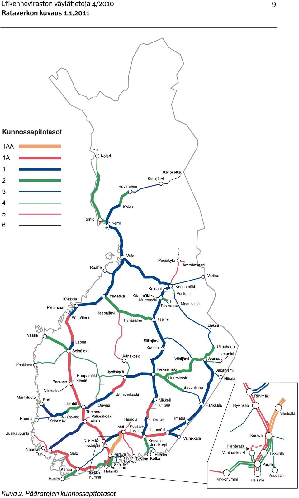 Km 289 Km 236+600 Kirkkonummi Kuusankoski Km 245 Mäntsälä