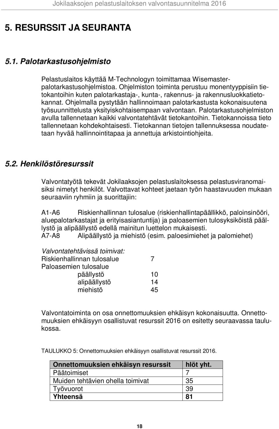 Ohjelmalla pystytään hallinnoimaan palotarkastusta kokonaisuutena työsuunnittelusta yksityiskohtaisempaan valvontaan.