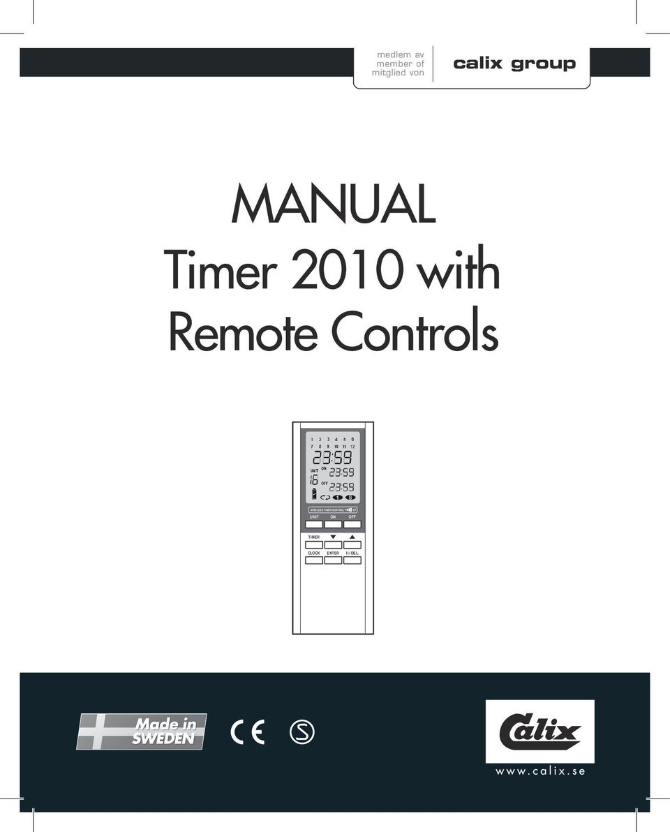 Timer 2010 with Remote
