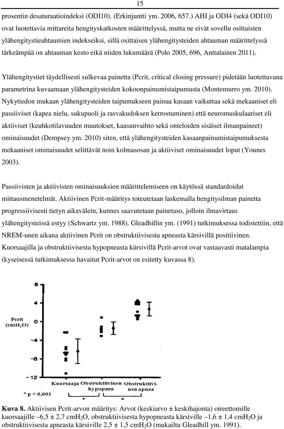 ahtauman määrittelyssä tärkeämpää on ahtauman kesto eikä niiden lukumäärä (Polo 2005, 696, Anttalainen 2011).