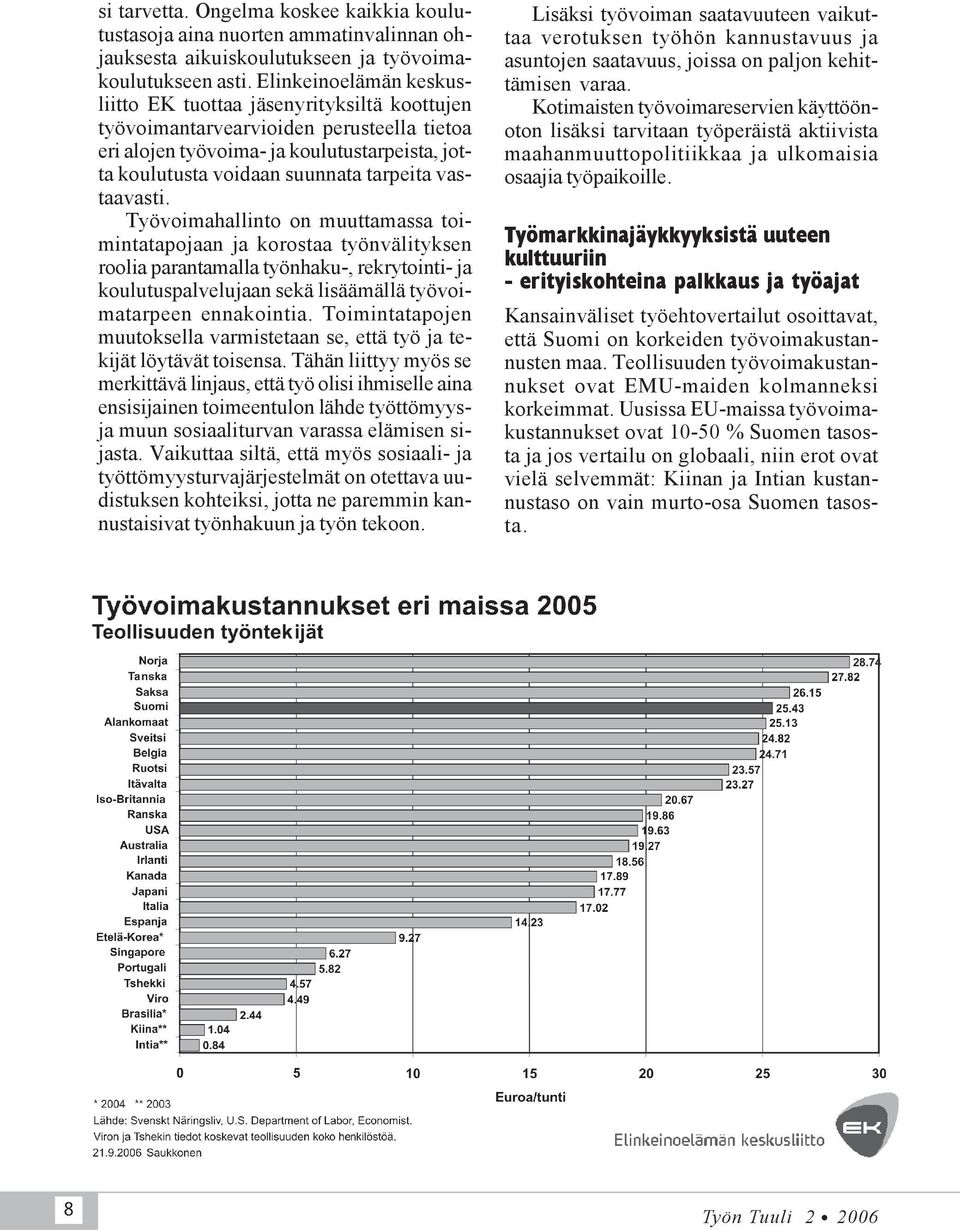 vastaavasti. Työvoimahallinto on muuttamassa toimintatapojaan ja korostaa työnvälityksen roolia parantamalla työnhaku-, rekrytointi- ja koulutuspalvelujaan sekä lisäämällä työvoimatarpeen ennakointia.