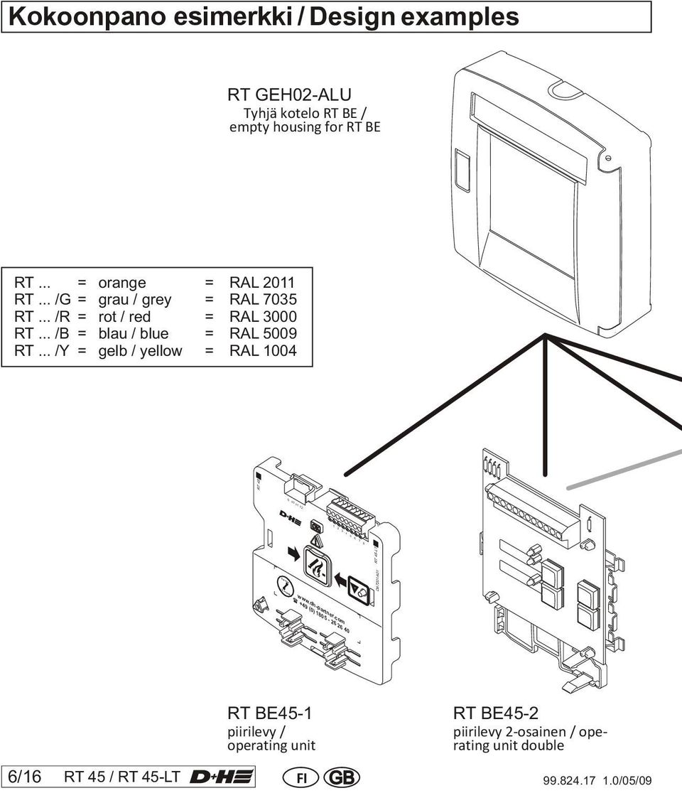 piirilevy / operating unit