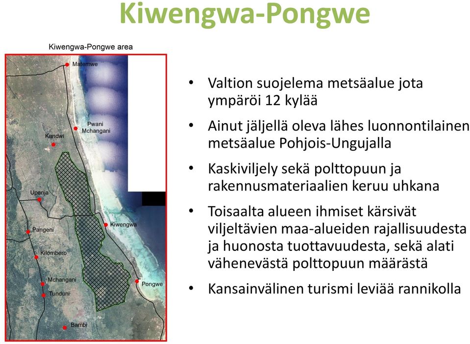 keruu uhkana Toisaalta alueen ihmiset kärsivät viljeltävien maa-alueiden rajallisuudesta ja