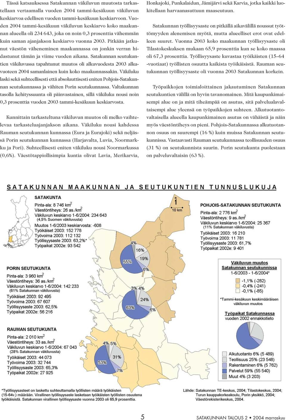 Pitkään jatkunut väestön väheneminen maakunnassa on jonkin verran hidastunut tämän ja viime vuoden aikana.