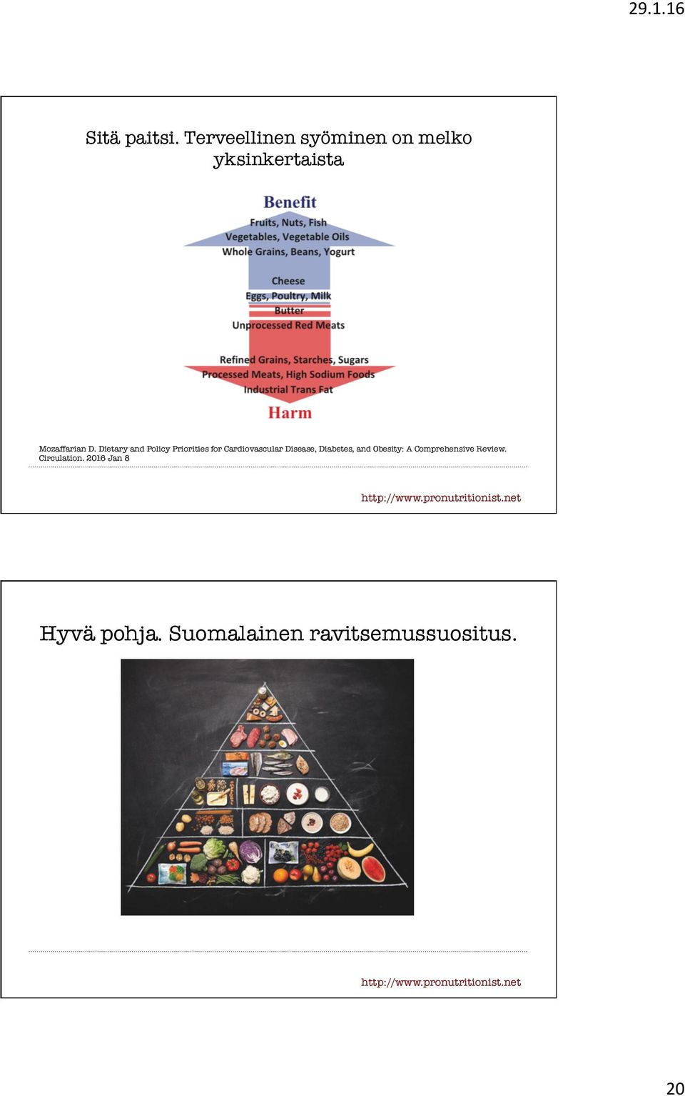 Dietary and Policy Priorities for Cardiovascular Disease,