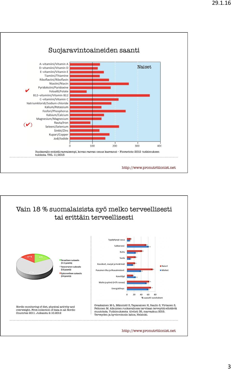 First collection of data in all Nordic Countries 2011. Julkaistu 9.10.