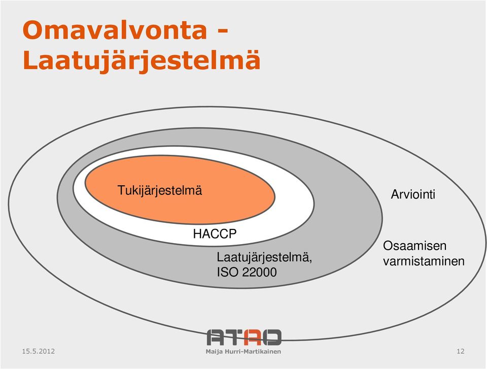 Laatujärjestelmä, ISO 22000 Osaamisen