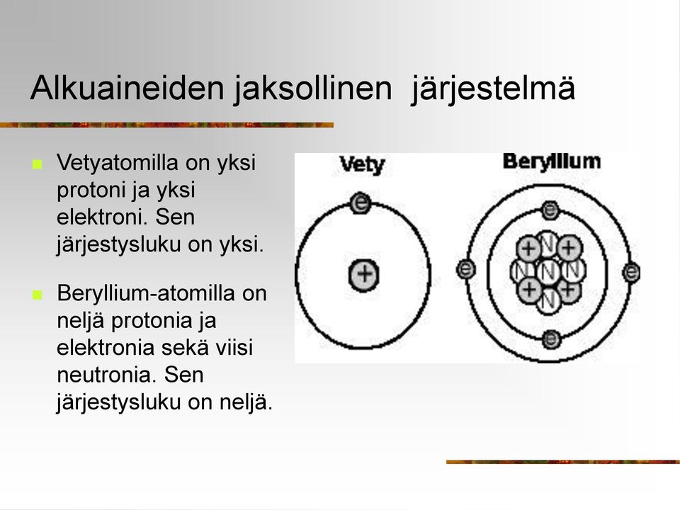 Sen järjestysluku on yksi.