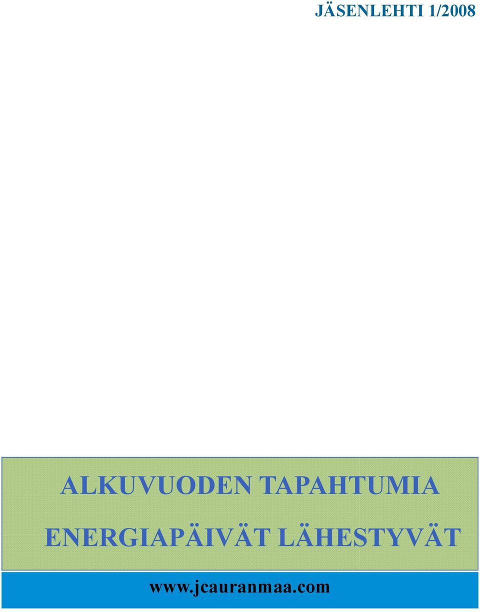 TAPAHTUMIA