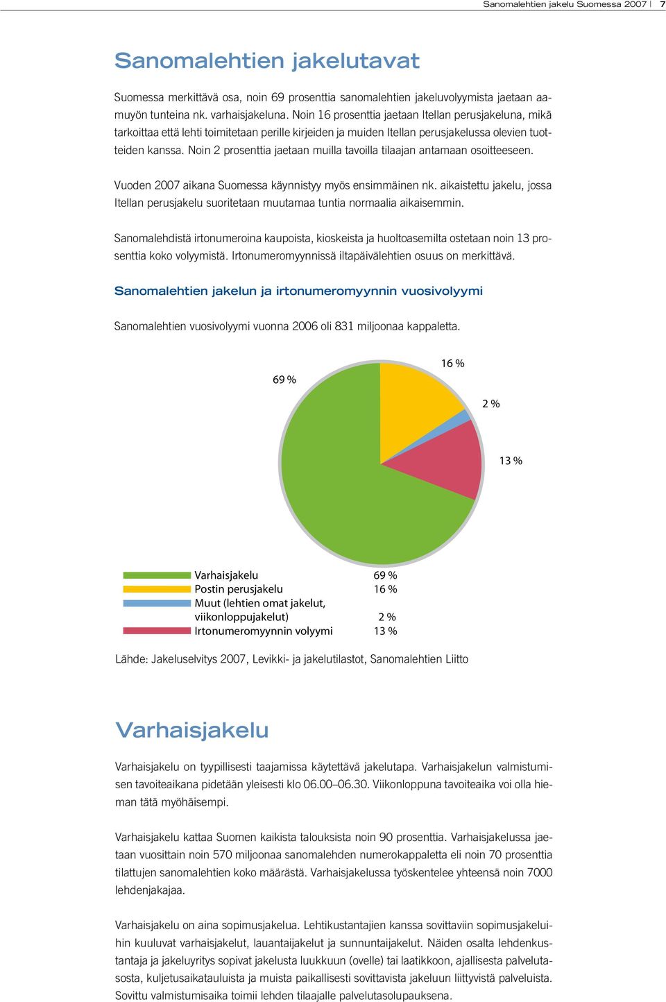 Noin 2 prosenttia jaetaan muilla tavoilla tilaajan antamaan osoitteeseen. Vuoden 2007 aikana Suomessa käynnistyy myös ensimmäinen nk.