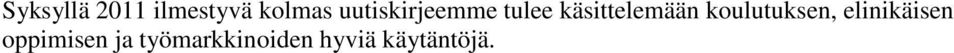 koulutuksen, elinikäisen oppimisen