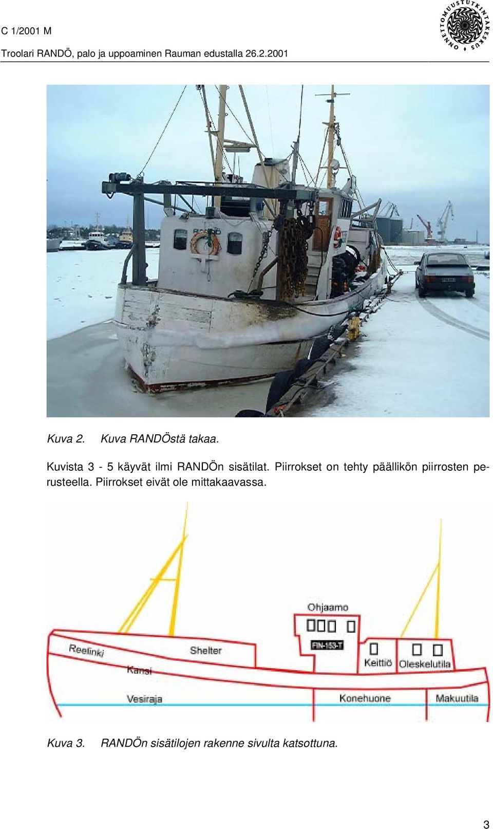 Piirrokset on tehty päällikön piirrosten perusteella.