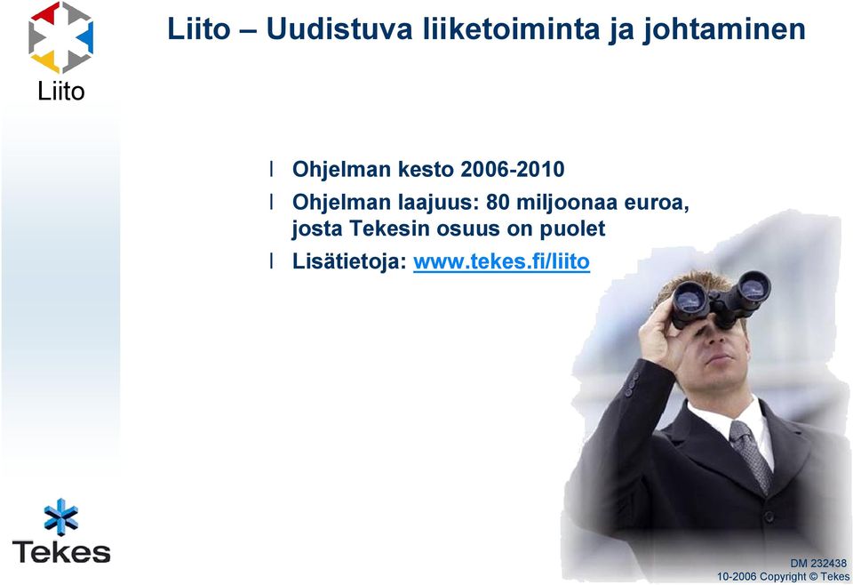 laajuus: 80 miljoonaa euroa, josta
