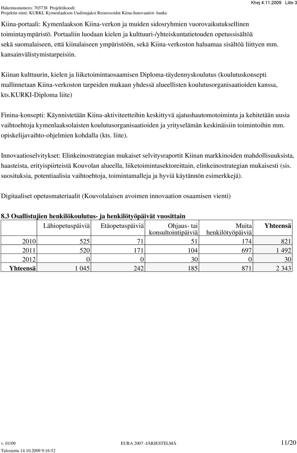kansainvälistymistarpeisiin.