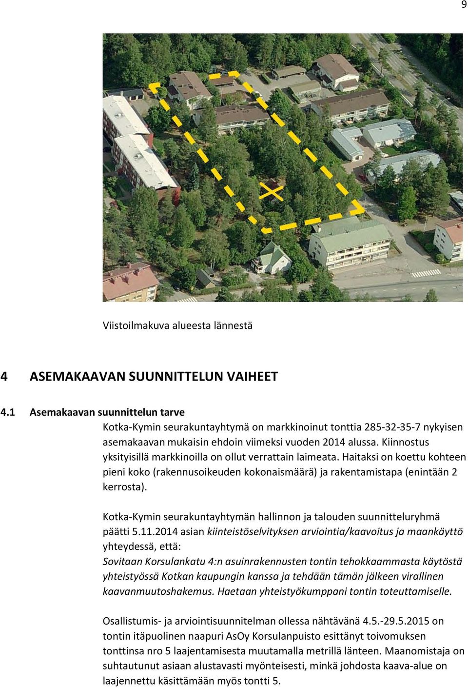 Kiinnostus yksityisillä markkinoilla on ollut verrattain laimeata. Haitaksi on koettu kohteen pieni koko (rakennusoikeuden kokonaismäärä) ja rakentamistapa (enintään 2 kerrosta).