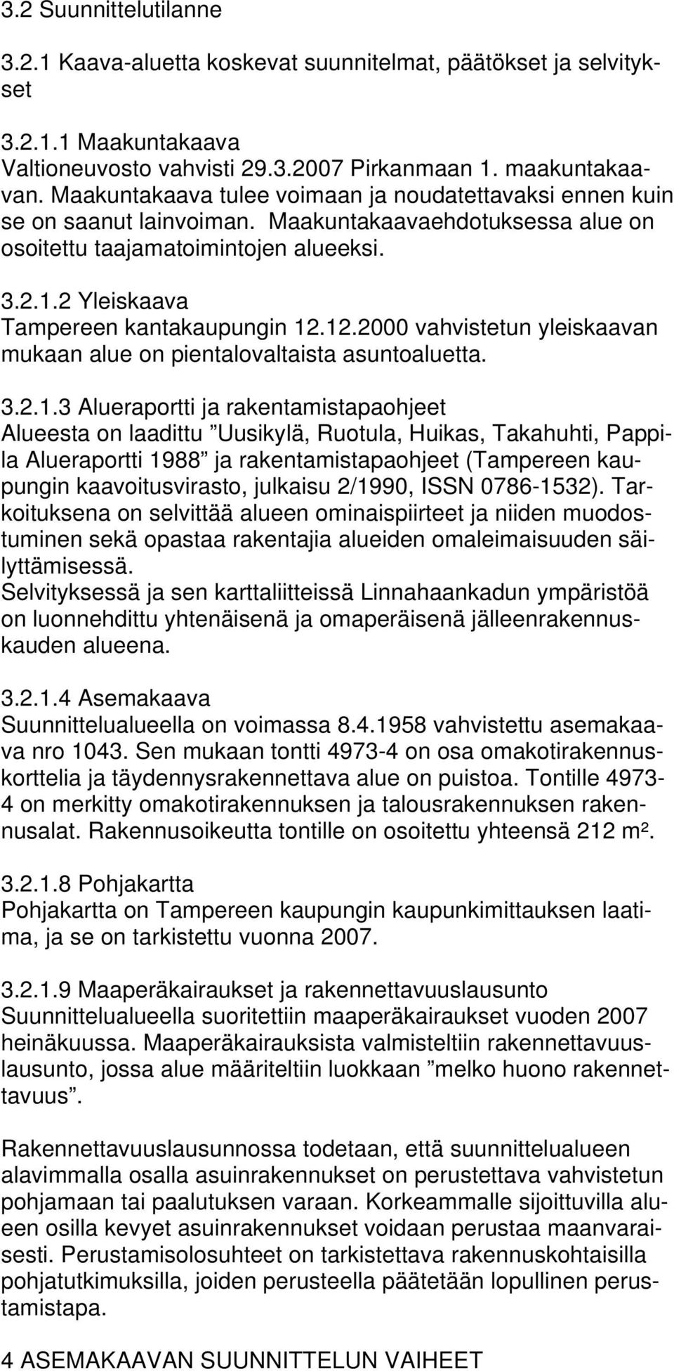 2 Yleiskaava Tampereen kantakaupungin 12