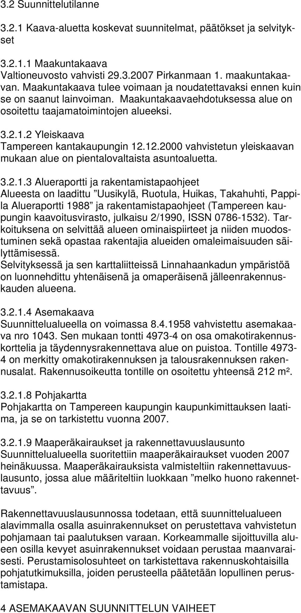 2 Yleiskaava Tampereen kantakaupungin 12