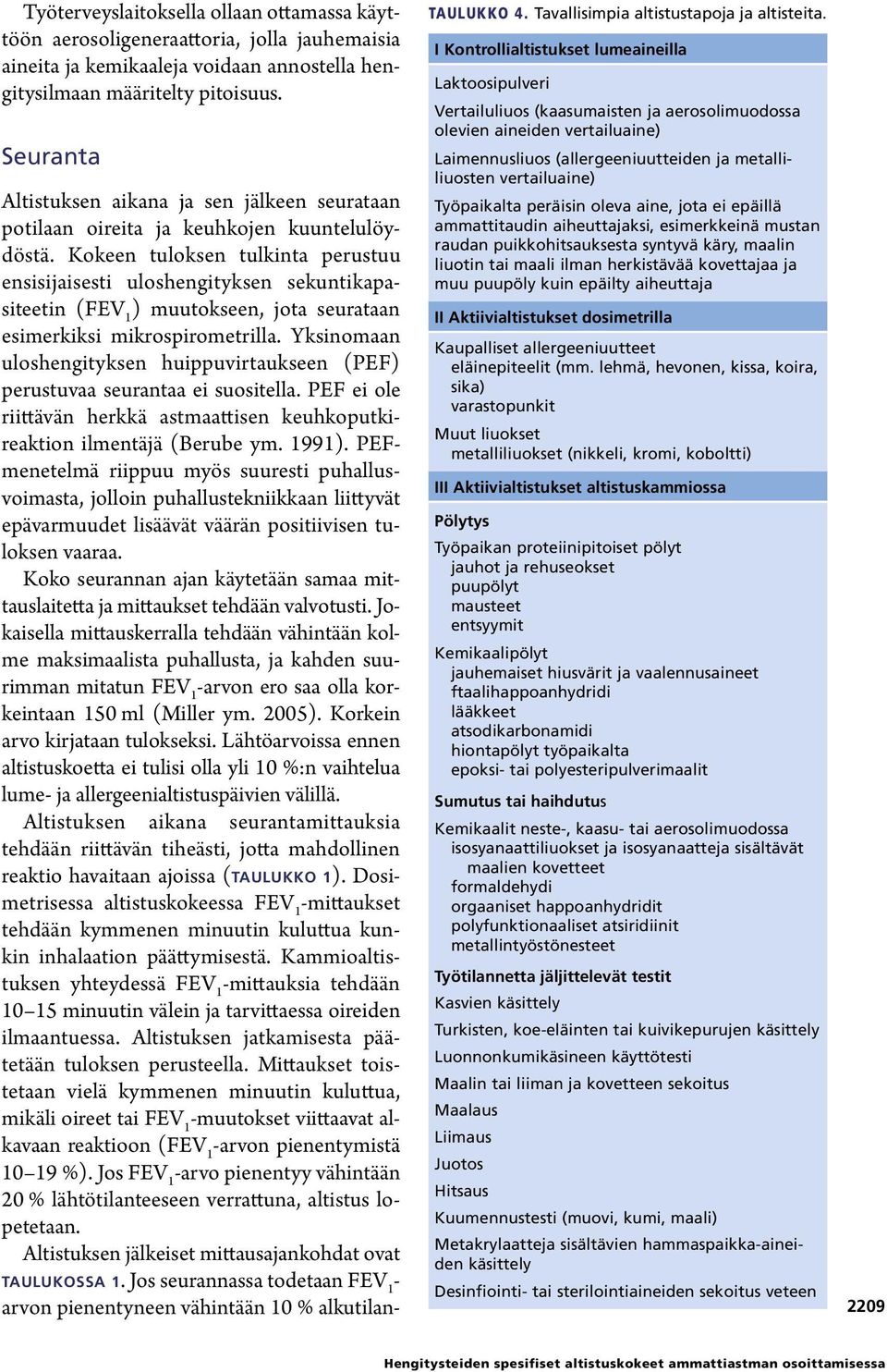 Kokeen tuloksen tulkinta perustuu ensisijaisesti uloshengityksen sekuntikapasiteetin ( ) muutokseen, jota seurataan esimerkiksi mikrospirometrilla.