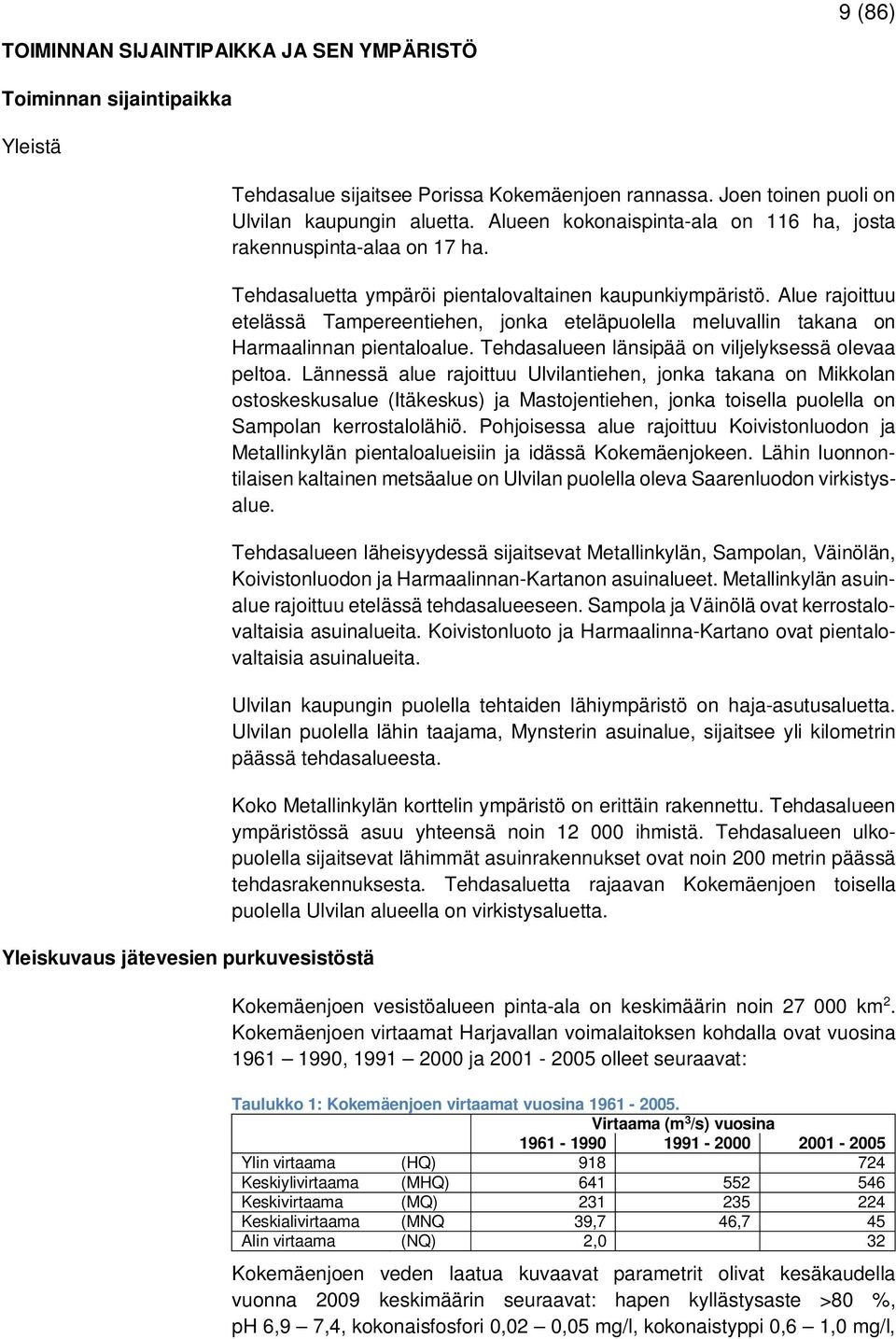 Alue rajoittuu etelässä Tampereentiehen, jonka eteläpuolella meluvallin takana on Harmaalinnan pientaloalue. Tehdasalueen länsipää on viljelyksessä olevaa peltoa.