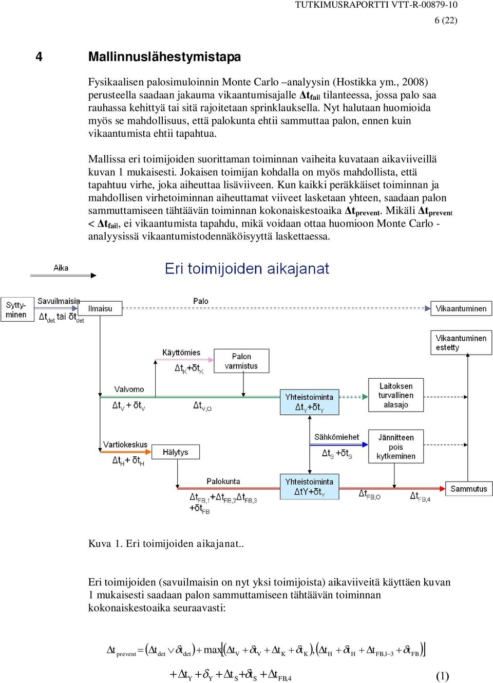 Nyt halutaan huomioida myös se mahdollisuus, että palokunta ehtii sammuttaa palon, ennen kuin vikaantumista ehtii tapahtua.