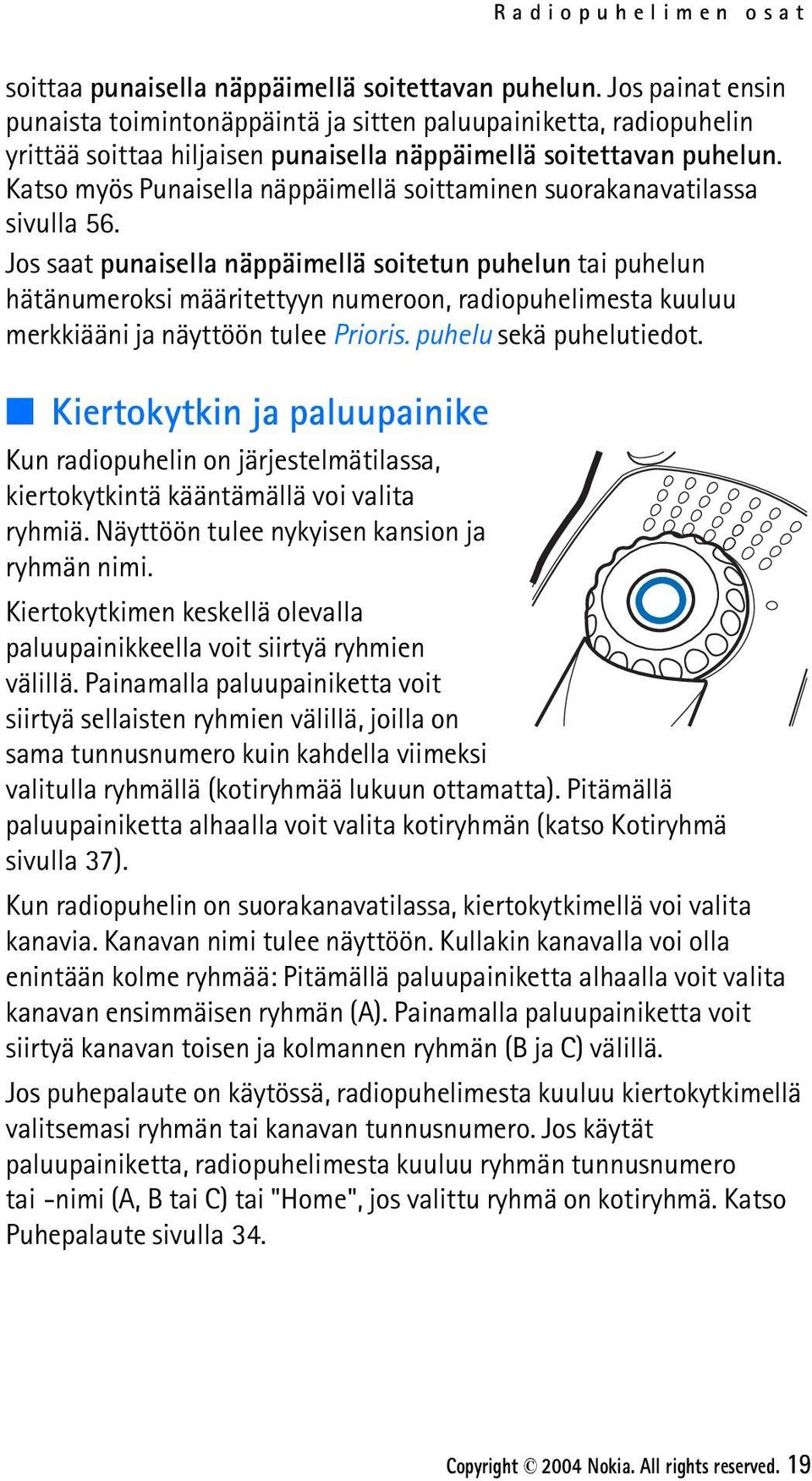 Katso myös Punaisella näppäimellä soittaminen suorakanavatilassa sivulla 56.