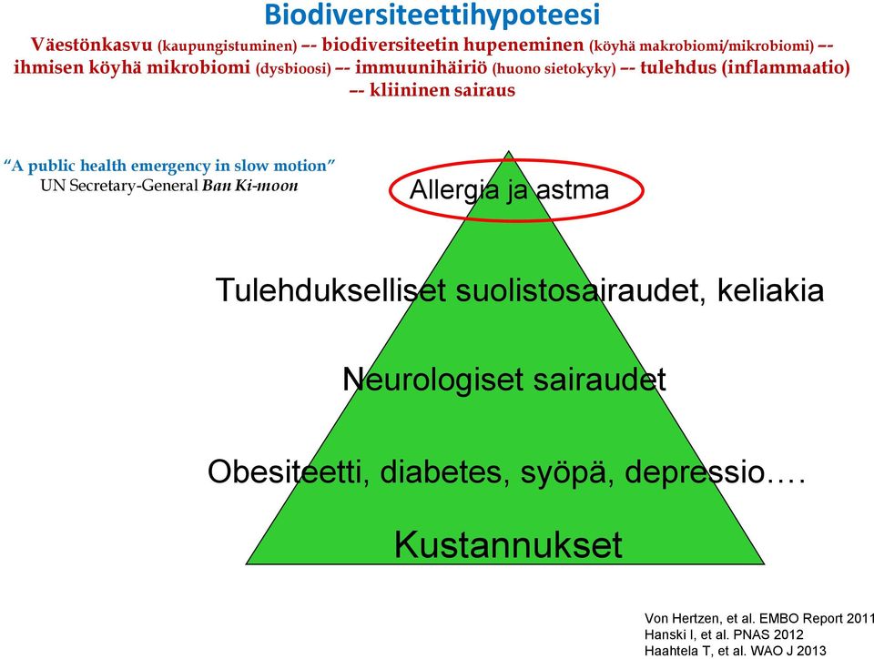 motion UN Secretary-General Ban Ki-moon Allergia ja astma Tulehdukselliset suolistosairaudet, keliakia Neurologiset sairaudet
