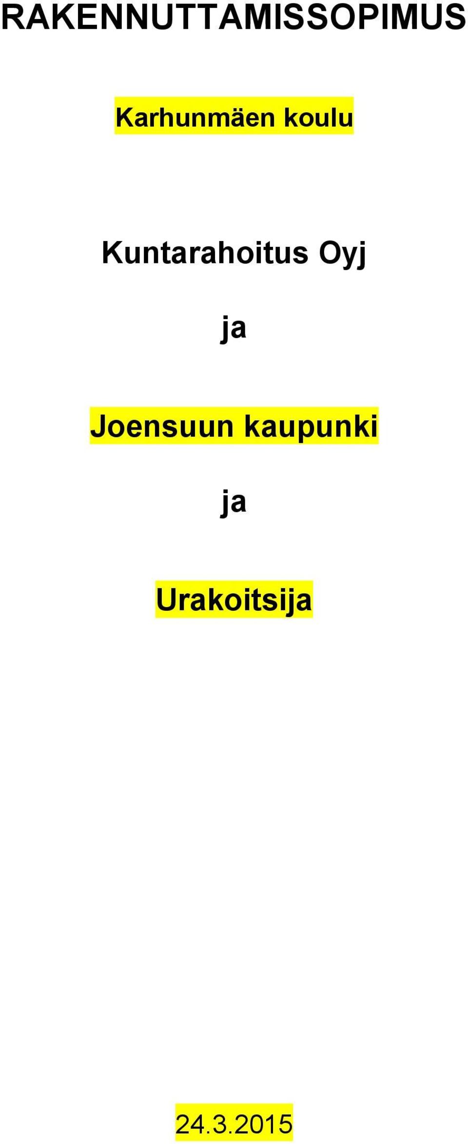 Kuntarahoitus Oyj ja